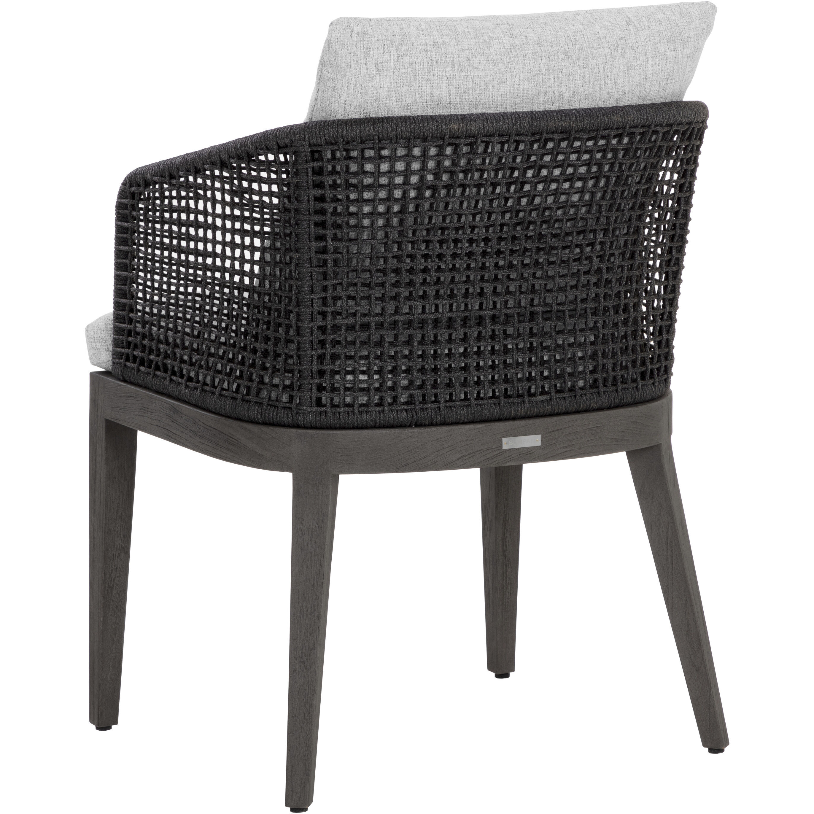 Capri Smoke Grey / Copacabana Marble Outdoor Dining Armchair